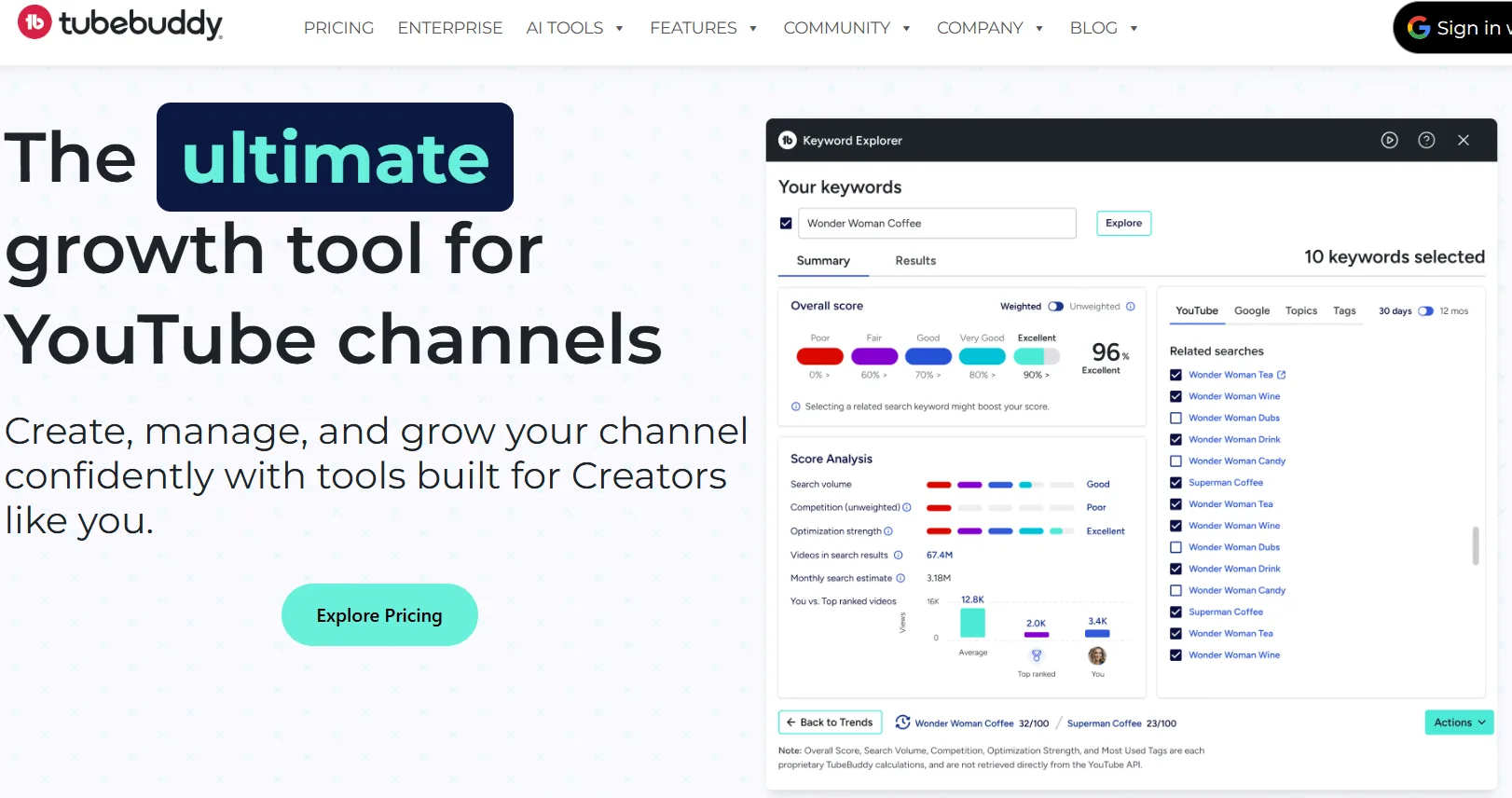 TubeBuddy-Dashboard