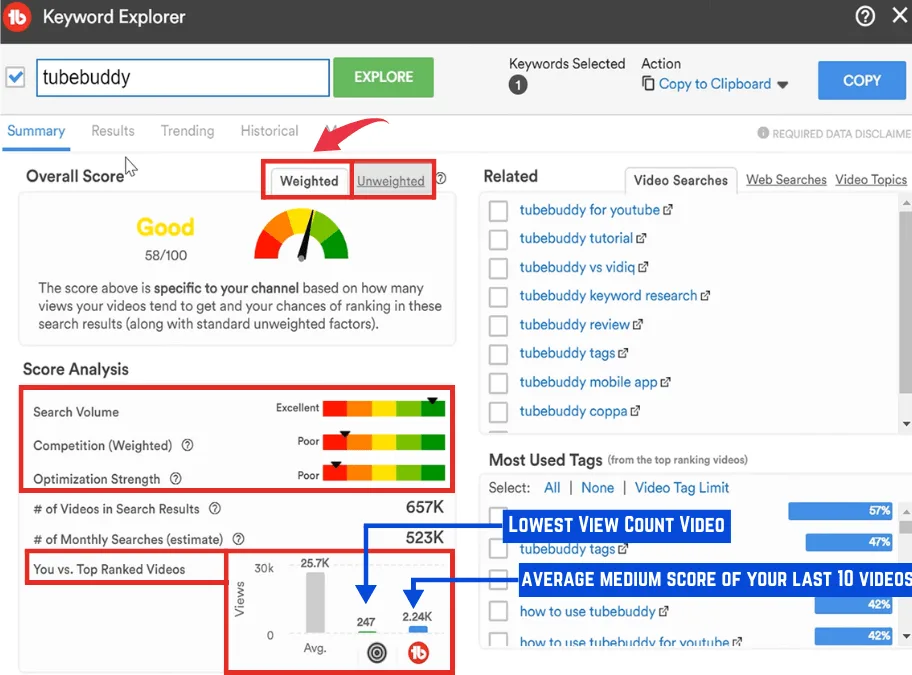 TubeBuddy-Keyword-Explorer