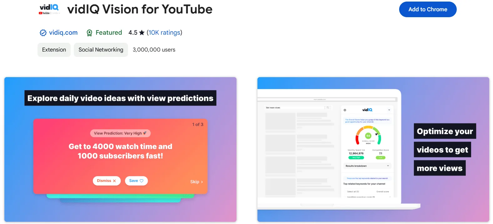vidIQ-chrome-extention